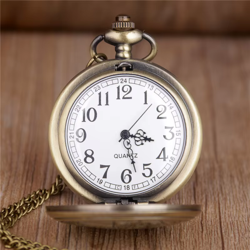Fashion Army Quartz Pocket Watch Retro Steampunk Necklace Pendant Chain Watch карманные часы