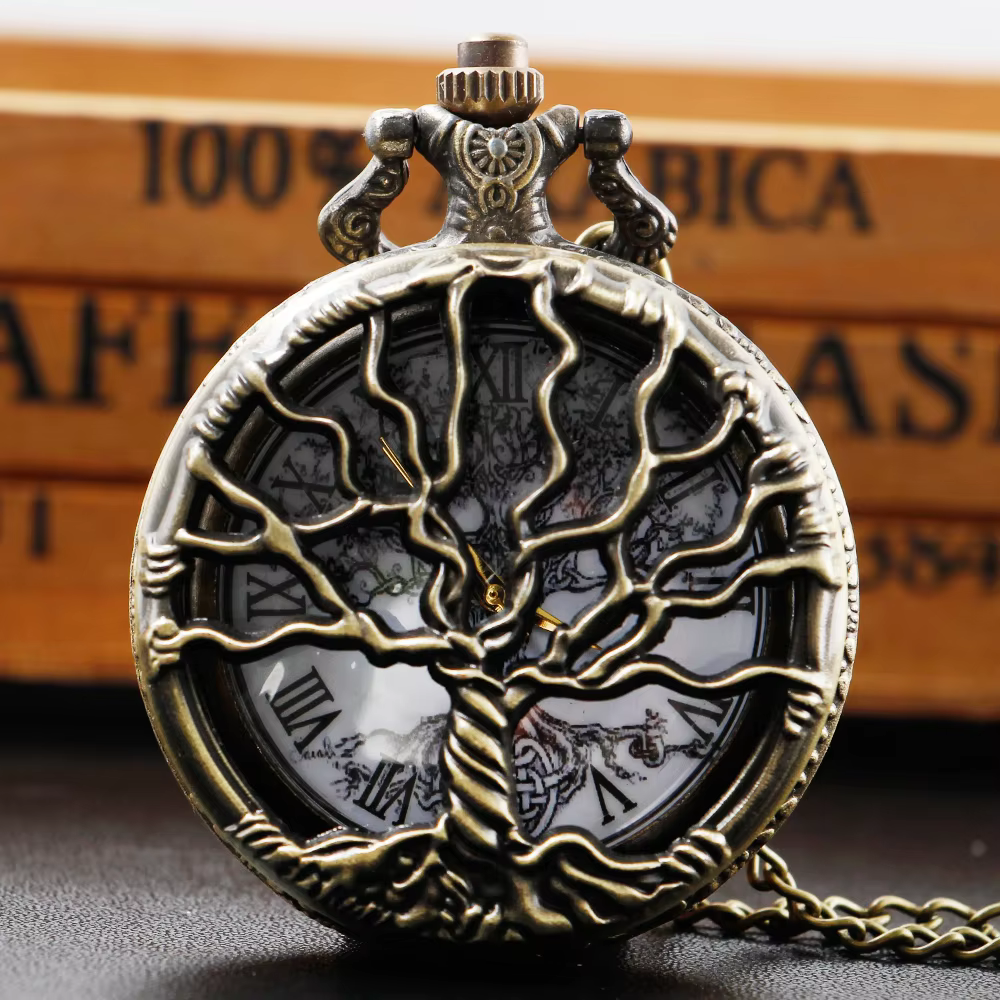 Men Women Quartz Pocket Watches Fashion Steampunk Pocket Watch Unisex Skull Design Luxury Retro Pocket Watch